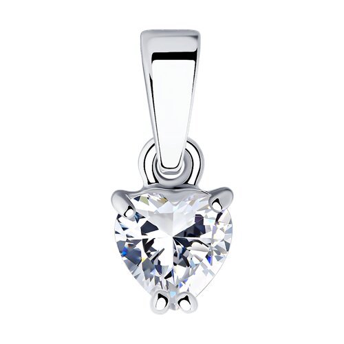 Подвеска из серебра с фианитом (Арт.94031465)