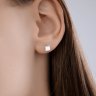 Серьги из белого золота с бриллиантами выращенными (Арт.9020110-3-5)