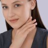 Серьги из белого золота с бриллиантами выращенными (Арт.9020110-3-5)