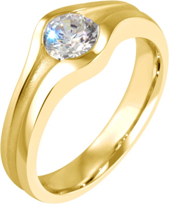 Кольцо из серебра с куб. цирконием (Арт.41_04850-7g)