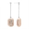 Серьги серебряные с белым жемчугом «Baroque Grace» Fresh Jewelry (арт.PI-E04666-X-W-PN-X-X)