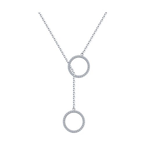 Колье из серебра с фианитами (Арт.94070723)