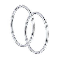 Серьги конго из серебра (Арт.94140043)