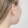 Серьги-кольца из серебра с родажным покрытием «Чистый блеск» Соколов (арт.9414)