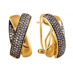 Серьги из золота с бриллиантом (Арт.e46428b0f14yb002_sr_dn_yg)