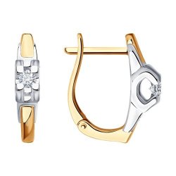 Серьги из золота с бриллиантами (Арт.1022026)