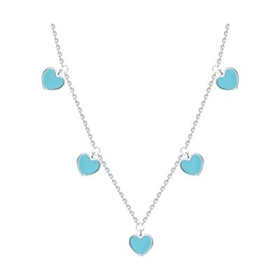 Колье из серебра с эмалью (Арт.94-170-02191-3)