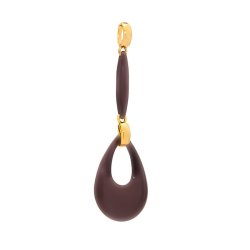 Кулон из серебра с керамикой (Арт.tm-p00097-br-l-x-x-x)