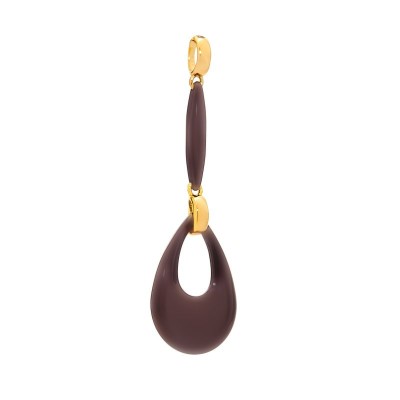 Кулон с керамикой «Ceramic Lemon Drop» из серебра 925, Fresh Jewelry (арт.TM-P00097-BR-L-X-X-X)