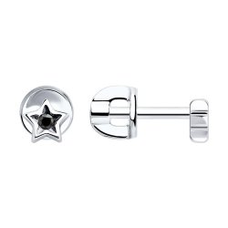 Серьги из серебра с фианитами (Арт.95020096)