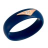 Кольцо с керамикой и куб. цирконием «Ceramic Breeze» Fresh Jewelry (арт.TM-R01083-Вl-G-X-X-W)