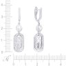 Серьги из белого золота с бриллиантом (Арт.kr310e_wgdw_wg)