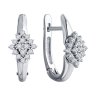 Серьги из белого золота с бриллиантами (Арт.1022172-3)