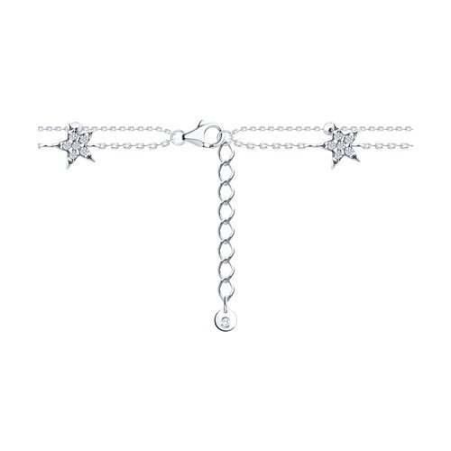 Браслет из серебра с фианитами (Арт.94051583)