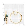Серьги из золочёного серебра с фианитами (Арт.93022365)