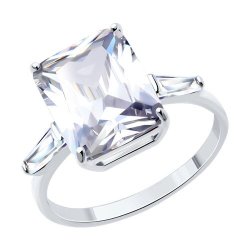Кольцо из серебра с фианитами (Арт.94014052)