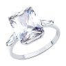 Кольцо из серебра с фианитами (Арт.94014052)