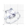Кольцо из серебра с фианитами (Арт.94014052)