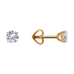 Серьги из золота с фианитами (Арт.51-122-02084-1)
