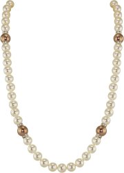 Ожерелье из серебра с жемчугом и кристаллом swarovski (Арт.102l-gr5-3-9)