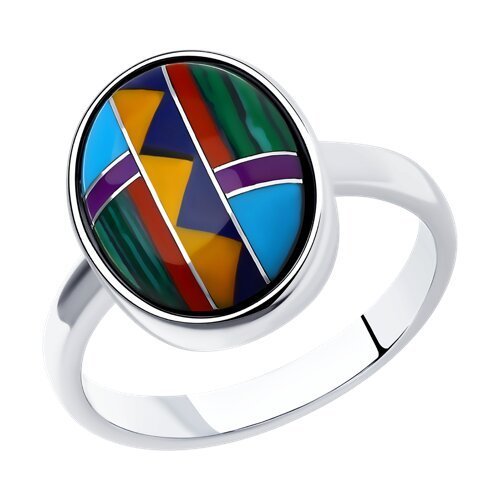 Кольцо из серебра с бирюзой (Арт.95010170)