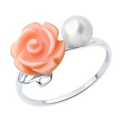 Кольцо из серебра с полудрагоценными вставками (Арт.94-310-01733-1)