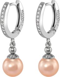 Серьги из серебра с жемчугом и кристаллом swarovski (Арт.aas-4-a-8-12-s)