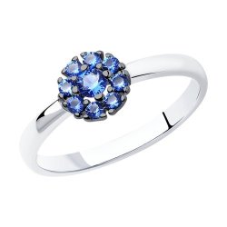 Кольцо из серебра с фианитами (Арт.94011711)