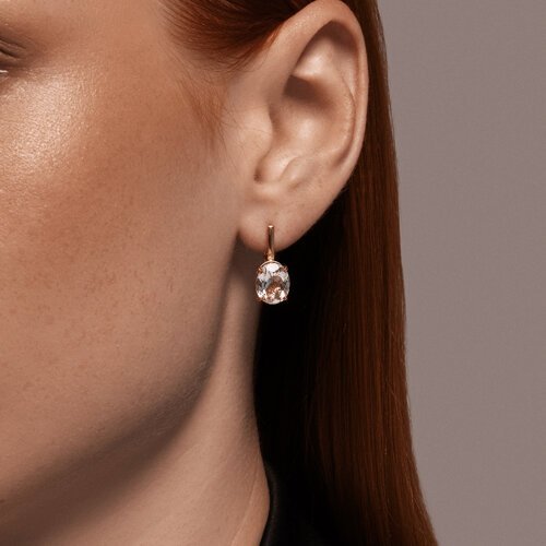 Серьги золотые пробы 585 с горным хрусталем (Арт.51-320-02463-4)