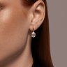Серьги золотые пробы 585 с горным хрусталем (Арт.51-320-02463-4)