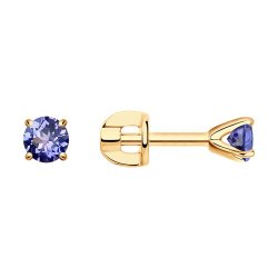 Серьги из золота с танзанитами (Арт.6024283)