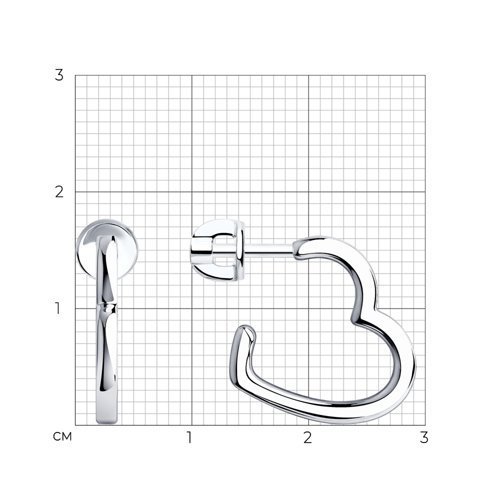 Серьги из серебра (Арт.94023958)