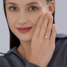 Кольцо из золота с бриллиантом выращенным (Арт.9010271-5)