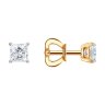 Серьги из золота с бриллиантами выращенными (Арт.9020110-5)