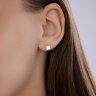Серьги из золота с бриллиантами выращенными (Арт.9020110-5)
