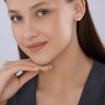 Серьги из золота с бриллиантами выращенными (Арт.9020110-5)