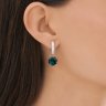 Серьги из серебра с кварцами и фианитами (Арт.92023195)