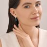 Серьги из серебра с кварцами и фианитами (Арт.92023195)