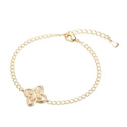 Браслет из серебра с жемчугом и фианитом (Арт.pi-b03994-x-l-pn-x-w)