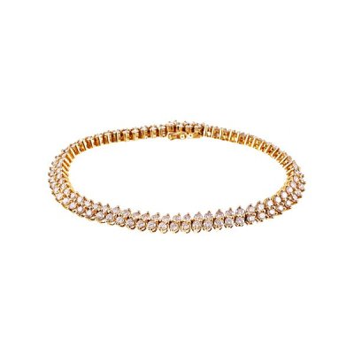 Браслет из золота с бриллиантом (Арт.br0257d-2_yg)