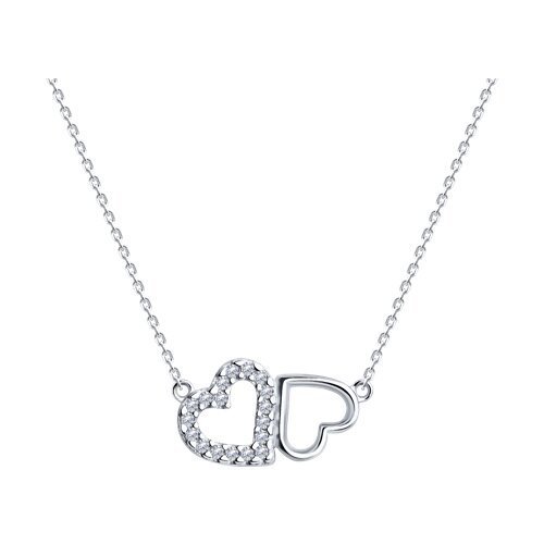 Колье из серебра с фианитами (Арт.94070724)