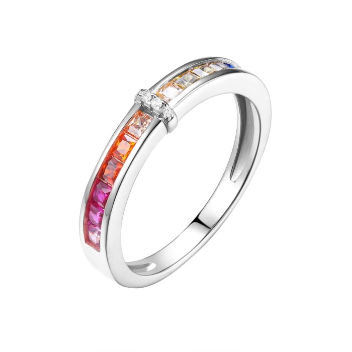 Кольцо из серебра с корундом и фианитом (Арт.sl-r01478-x-w-w-x-m3)