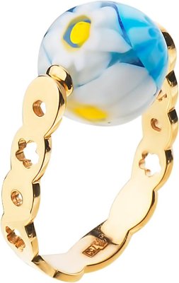 Кольцо из золота с стеклом (Арт.xw009jmu)