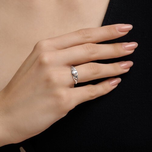 Кольцо из серебра с фианитами (Арт.94-110-00205-1)