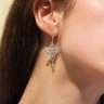Серьги из белого золота с бриллиантом (Арт.e22103r_sr_wg)