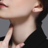 Серьги из белого золота с бриллиантами (Арт.1021763-3)