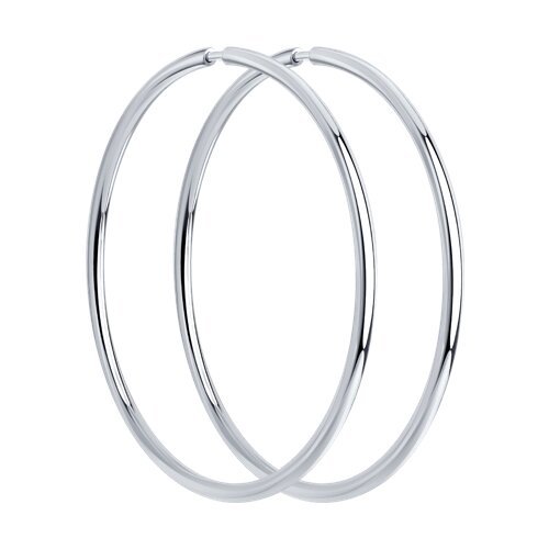 Серьги конго из серебра (Арт.94140044)