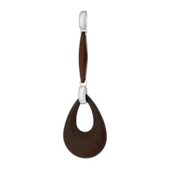 Кулон из серебра с керамикой (Арт.tm-p00097-br-w-x-x-x)