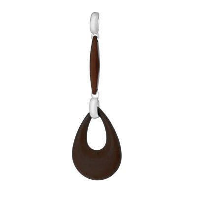 Кулон с керамической вставкой «Ceramic Flow» серебро 925 Fresh Jewelry (арт.TM-P00097-BR-W-X-X-X)