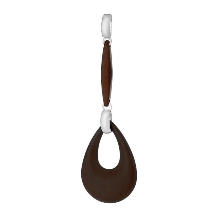 Кулон из серебра с керамикой (Арт.tm-p00097-br-w-x-x-x)